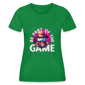 Boardgamer - Be part of the game - Women's Functional T-Shirt - kelly green - Front - AI Model Female 172 dark (172cm)