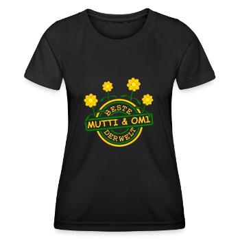 Beste Oma Mama - Frauen Funktions-T-Shirt - Schwarz - Vorne - AI Model Female 172 light (172cm)