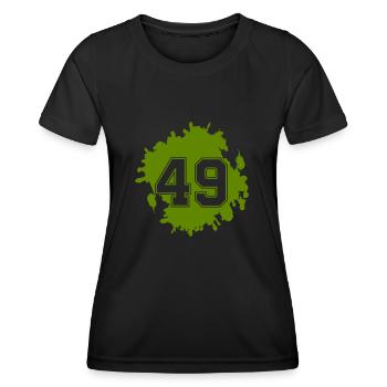 blob 49 - Women's Functional T-Shirt - black - Front - AI Model Female 172 light (172cm)