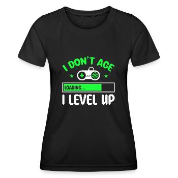 Jeux vidéo gamer Drôles cadeaux de jeu - T-shirt sport Femme - noir - Devant - AI Model Female 172 light (172cm)