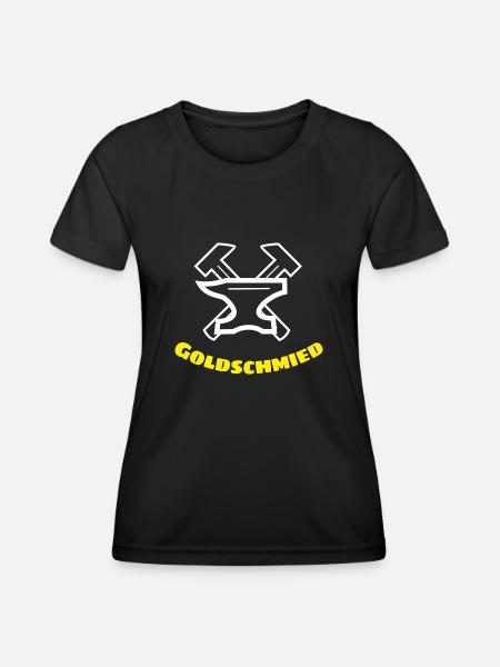 Goldschmied - Frauen Funktions-T-Shirt - Schwarz