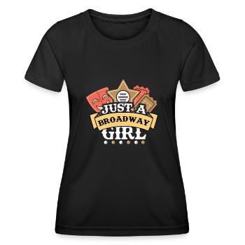Théâtre - T-shirt sport Femme - noir - Devant - AI Model Female 172 light (172cm)