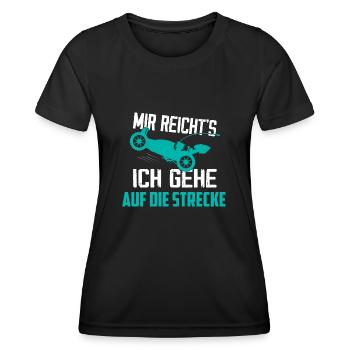 Mir reicht's ich gehe auf die Strecke RC Car Mode - Frauen Funktions-T-Shirt - Schwarz - Vorne - AI Model Female 172 light (172cm)