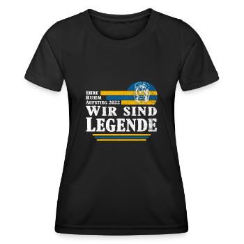 Braunschweig Fußball Aufstieg 2022 - Frauen Funktions-T-Shirt - Schwarz - Vorne - AI Model Female 172 light (172cm)