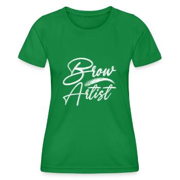 Maquillage Artiste Cadeau Beauté Sourcils Artiste - T-shirt sport Femme - vert - Devant - AI Model Female 172 dark (172cm)