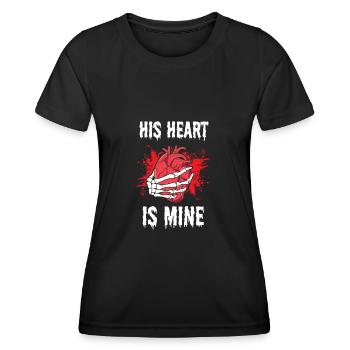 Halloween, son cœur est le mien, partie 2 - T-shirt sport Femme - noir - Devant - AI Model Female 172 light (172cm)