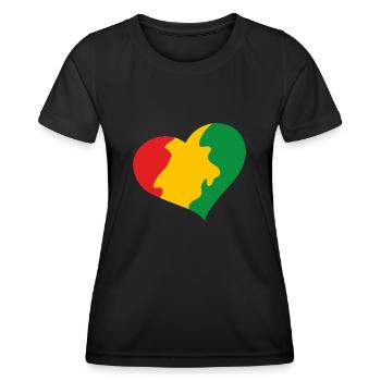 Juneteenth Day 1865, Jour de la Liberté Amérique Africaine - T-shirt sport Femme - noir - Devant - AI Model Female 172 light (172cm)