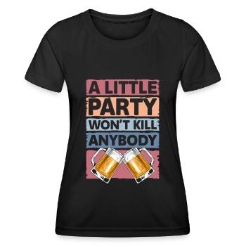 Célébrez la soirée des filles alcoolisées - T-shirt sport Femme - noir - Devant - AI Model Female 172 light (172cm)