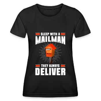 Postman Letter Deliverer Letters Courier Service - Women's Functional T-Shirt - black - Front - AI Model Female 172 light (172cm)