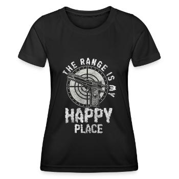 Guerre des fusils d’armes - T-shirt sport Femme - noir - Devant - AI Model Female 172 light (172cm)