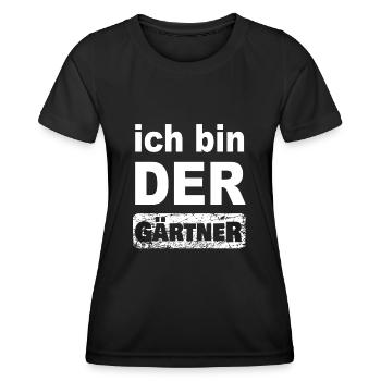 Ich bin Gärtner - Frauen Funktions-T-Shirt - Schwarz - Vorne - AI Model Female 172 light (172cm)