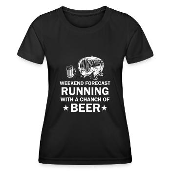 Triathlon Natation Vélo Run Marathon - T-shirt sport Femme - noir - Devant - AI Model Female 172 light (172cm)