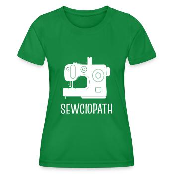 Sewciopath Joker ou Comedian Poison - T-shirt sport Femme - vert - Devant - AI Model Female 172 dark (172cm)