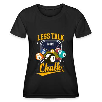 Pool Training Spieler 8-Ball - Frauen Funktions-T-Shirt - Schwarz - Vorne - AI Model Female 172 light (172cm)