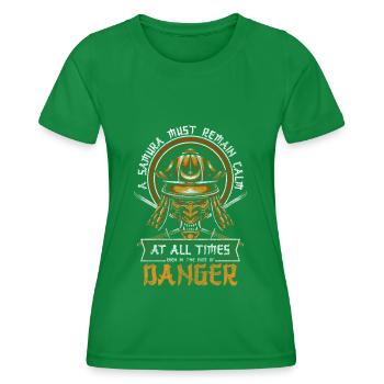 Japon Arts martiaux Asiatique Ronin - T-shirt sport Femme - vert - Devant - AI Model Female 172 dark (172cm)