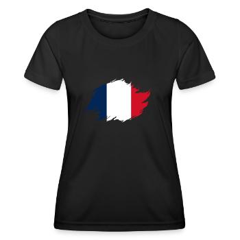 Franzosen Französisch Frankreich - Frauen Funktions-T-Shirt - Schwarz - Vorne - AI Model Female 172 light (172cm)