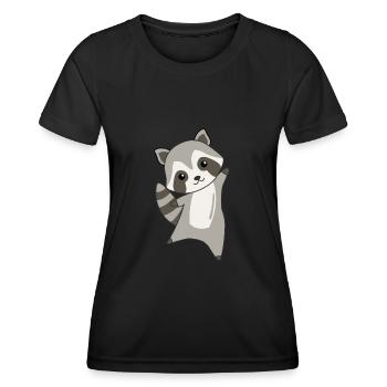 Waschbär süße Tiere Kinder Geschenkidee - T-shirt sport Femme - noir - Devant - AI Model Female 172 light (172cm)