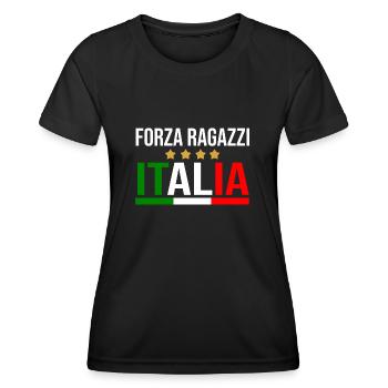 Italie Italien Italien Italie - T-shirt sport Femme - noir - Devant - AI Model Female 172 light (172cm)