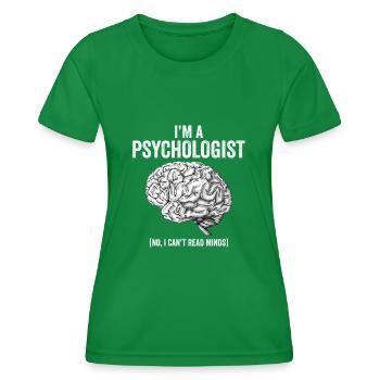 Psychology psychologist therapist gift psyche - Women's Functional T-Shirt - kelly green - Front - AI Model Female 172 dark (172cm)