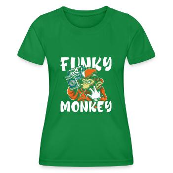 Singe Radio - T-shirt sport Femme - vert - Devant - AI Model Female 172 dark (172cm)