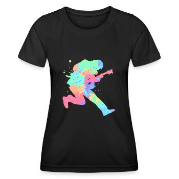 Guitarist - Women's Functional T-Shirt - black - Front - AI Model Female 172 light (172cm)