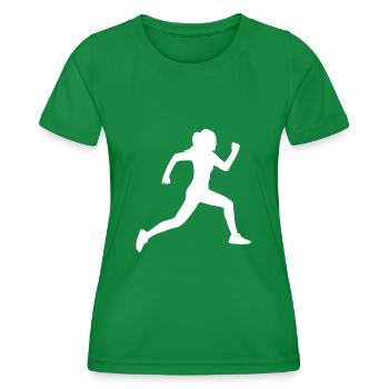Läuferin - Frauen Funktions-T-Shirt - Kelly Green - Vorne - AI Model Female 172 dark (172cm)
