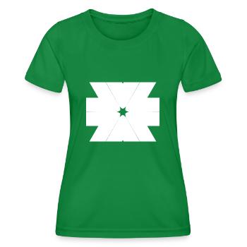 Muster | Stern | Symbol - Frauen Funktions-T-Shirt - Kelly Green - Vorne - AI Model Female 172 dark (172cm)