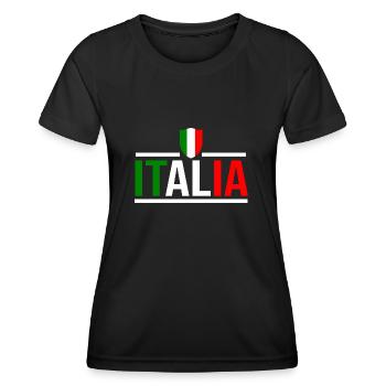 Italie Italien Italien Italie - T-shirt sport Femme - noir - Devant - AI Model Female 172 light (172cm)
