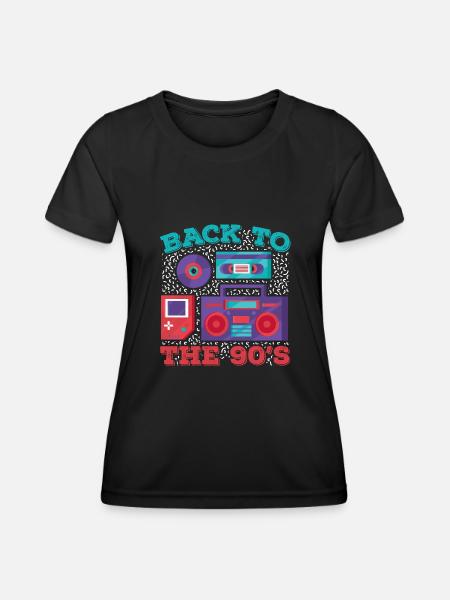 90s 90s - Women's Functional T-Shirt - black