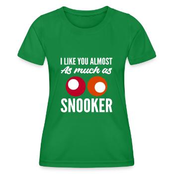 How to Almost Hobbyist Gift - Women's Functional T-Shirt - kelly green - Front - AI Model Female 172 dark (172cm)