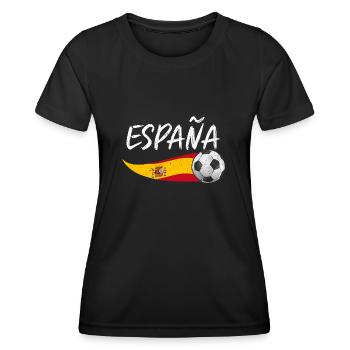Spanier Spanien - Frauen Funktions-T-Shirt - Schwarz - Vorne - AI Model Female 172 light (172cm)