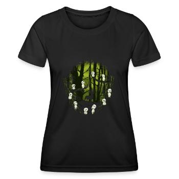 Forest spirits - T-shirt sport Femme - noir - Devant - AI Model Female 172 light (172cm)