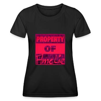 Possession d’Amélie - T-shirt sport Femme - noir - Devant - AI Model Female 172 light (172cm)