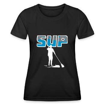 SUP - Frauen Funktions-T-Shirt - Schwarz - Vorne - AI Model Female 172 light (172cm)