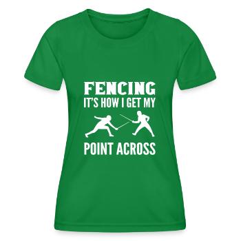Hinüberweisen Athlet Geschenk - Frauen Funktions-T-Shirt - Kelly Green - Vorne - AI Model Female 172 dark (172cm)