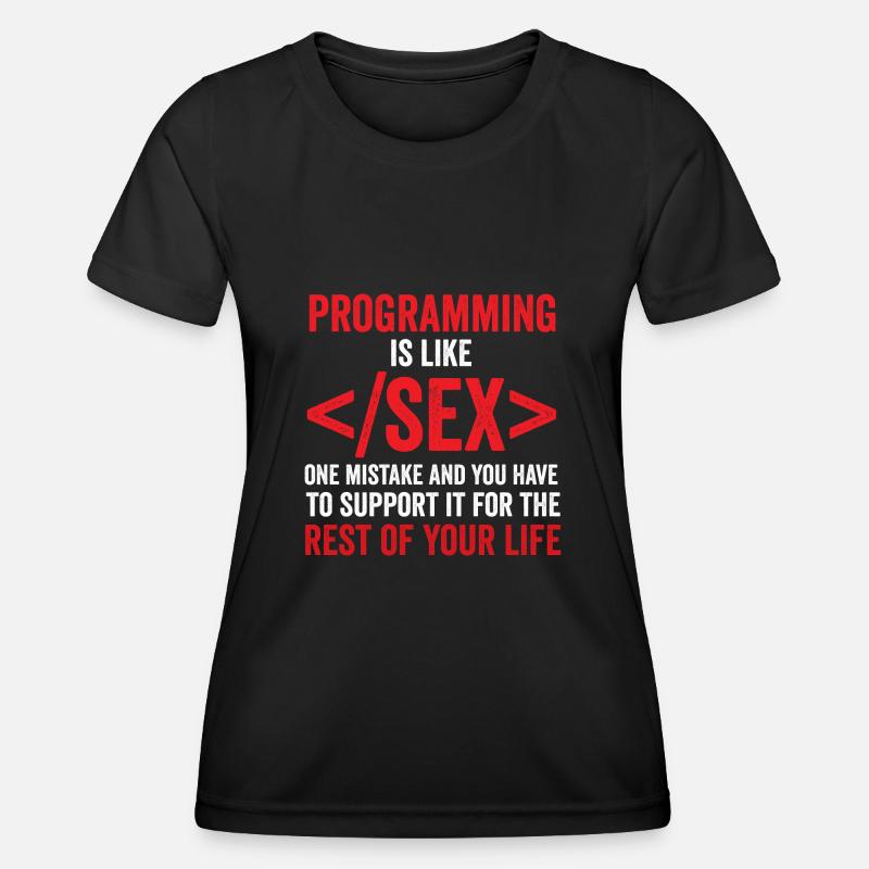 Debugging Programmierer Informatik Computer Nerd - Frauen Funktions-T-Shirt - Schwarz