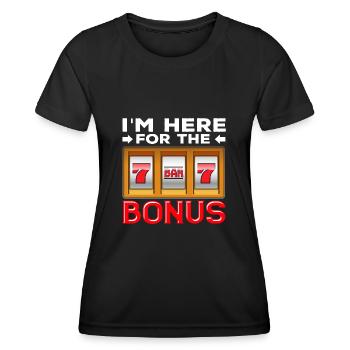 Spielautomat Glücksspiel Lustiger Casino Fan - Frauen Funktions-T-Shirt - Schwarz - Vorne - AI Model Female 172 light (172cm)