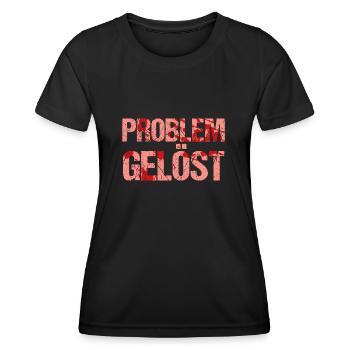Costume d’Halloween Taché de Sang - T-shirt sport Femme - noir - Devant - AI Model Female 172 light (172cm)