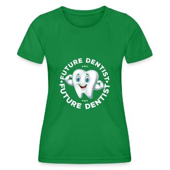 Dentiste Dentiste Dentist - T-shirt sport Femme - vert - Devant - AI Model Female 172 dark (172cm)