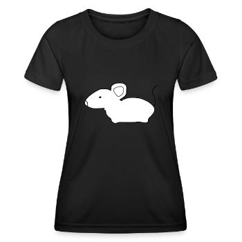 Mouse Icon Animal Cute - Women's Functional T-Shirt - black - Front - AI Model Female 172 light (172cm)
