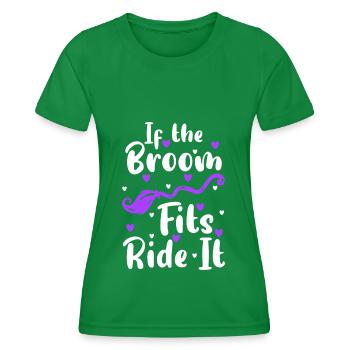 Soirée balais de sorcellerie Walpurgis - T-shirt sport Femme - vert - Devant - AI Model Female 172 dark (172cm)