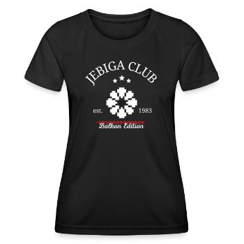 Srbija Serbien Club Balkan Lovers Jebiga - Frauen Funktions-T-Shirt - Schwarz - Vorne - AI Model Female 172 light (172cm)