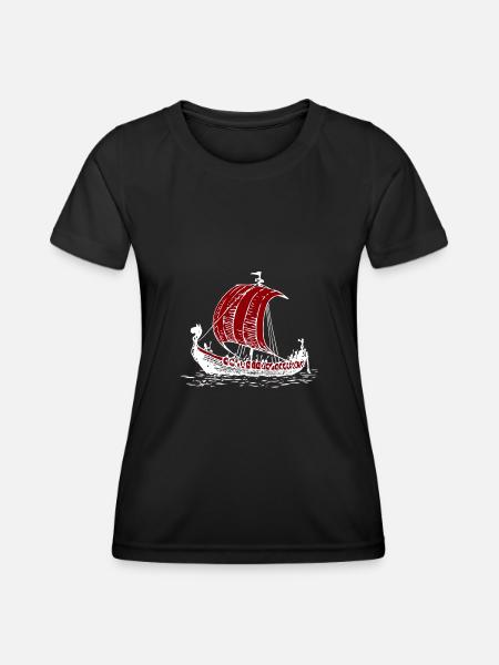 HEITABU HAITABU WIKINGER VIKINGER - Frauen Funktions-T-Shirt - Schwarz
