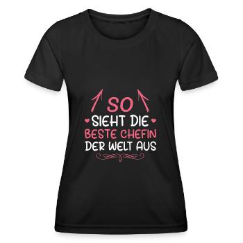 Arbeitskollegin Beste Chefin - Frauen Funktions-T-Shirt - Schwarz - Vorne - AI Model Female 172 light (172cm)