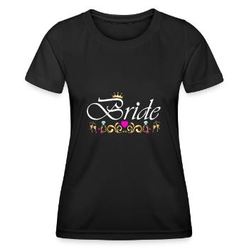 Braut/Bride - Junggesellenabschied - Frauen Funktions-T-Shirt - Schwarz - Vorne - AI Model Female 172 light (172cm)