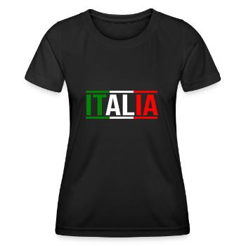 Italie Italien Italien Italie - T-shirt sport Femme - noir - Devant - AI Model Female 172 light (172cm)