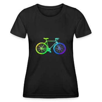 Bicycle | Cyclists | Mountain bike | Cyclist - Women's Functional T-Shirt - black - Front - AI Model Female 172 light (172cm)