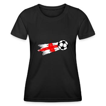 Football anglais - T-shirt sport Femme - noir - Devant - AI Model Female 172 light (172cm)