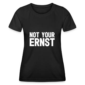 Not your Ernst - Frauen Funktions-T-Shirt - Schwarz - Vorne - AI Model Female 172 light (172cm)