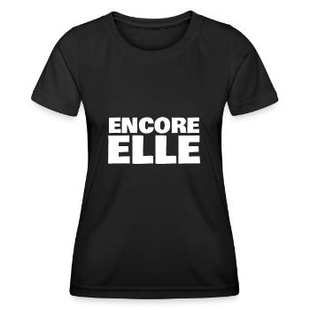 encore elle - T-shirt sport Femme - noir - Devant - AI Model Female 172 light (172cm)